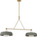 Liora Two Light Linear Chandelier in Estate Brass (454|SCRJLS171EBSSSOEG)