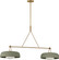 Liora Two Light Linear Chandelier in Estate Brass (454|SCRJLS171EBSSSOEG)