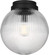 Preston One Light Flush Mount in Midnight Black (454|SCDJFM125MBKRG)