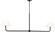 Fiona Two Light Linear Chandelier in Aged Iron (454|SCCHCLS114AIBAWWL)