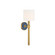 Herrick One Light Wall Sconce in Luxe Gold + Navy (60|HRK-2511-LG-NY)