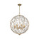 Bridget Six Light Chandelier in Soft Gold (60|BGT-335-SG-CL)