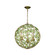 Bridget Three Light Chandelier in Soft Gold (60|BGT-334-SG-GR)