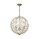 Bridget Three Light Chandelier in Soft Gold (60|BGT-334-SG-CL)