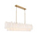 Addis 16 Light Linear Chandelier in Aged Brass (60|ADD-337-AG-WH)