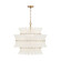 Abigail Eight Light Chandelier in Aged Brass (60|ABI-2005-AG-WH)