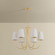 Weiland Six Light Chandelier in Vintage Gold Leaf (67|F5728-VGL)