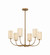 Teddy Six Light Chandelier in Patina Brass (67|F3030-PBR)
