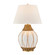 Josephine One Light Table Lamp in White and Rattan (51|11-CD30)