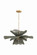Amanda One Light Chandelier in Patina Brass (428|H1084701-PBR)