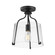 Bellmore One Light Semi-Flush Mount in Black (16|5681CLBK)