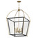 McCadden Six Light Pendant in Black / Natural Aged Brass (16|22526BKNAB)