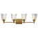 Julip Four Light Bath Vanity in Natural Aged Brass (16|21544CRNAB)