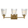 Julip Three Light Bath Vanity in Natural Aged Brass (16|21543CRNAB)