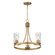 Livingston Three Light Chandelier in Natural Aged Brass (16|10467CDNAB)