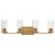 Livingston Four Light Bath Vanity in Natural Aged Brass (16|10464CDNAB)