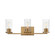 Livingston Three Light Bath Vanity in Natural Aged Brass (16|10463CDNAB)