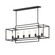 Gridline Six Light Linear Pendant in Black (16|10416BK)
