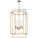 Gridline Four Light Pendant in Natural Aged Brass (16|10413NAB)