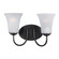 Logan Two Light Bath Vanity in Black (16|10052FTBK)