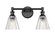 Auden Two Light Vanity in Matte Black (224|7704-2V-MB)