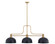 Melange Three Light Billiard in Heritage Brass (224|725-3HBR-D12MB)