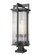 Fortis Three Light Outdoor Pier Mounted Fixture in Sand Black (224|5031PHXLS-SQPM-BK)