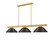 Vanguard Three Light Billiard in Rubbed Brass (224|3050-3RB-SMB)