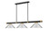 Vanguard Three Light Billiard in Matte Black + Rubbed Brass (224|3050-3MB-RB-MBN)