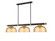 Vanguard Three Light Billiard in Matte Black + Rubbed Brass (224|3050-3MB-RB-D13HBR)