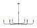 Tova Six Light Chandelier in Matte Black (224|3049-62MB)