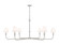 Tova Six Light Chandelier in Brushed Nickel (224|3049-62BN)