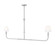 Tova Two Light Linear Chandelier in Brushed Nickel (224|3049-60L-BN)