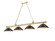 Cordon Four Light Billiard in Heritage Brass (224|2306-4HBR-SMB)