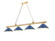 Cordon Four Light Billiard in Heritage Brass (224|2306-4HBR-MNB)
