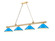 Cordon Four Light Billiard in Heritage Brass (224|2306-4HBR-MEB)