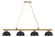 Cordon Four Light Billiard in Heritage Brass (224|2306-4HBR-D12MB+HBR)