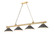 Cordon Four Light Billiard in Heritage Brass (224|2306-4HBR-BRZ15)