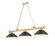 Cordon Three Light Billiard in Heritage Brass (224|2306-3HBR-SMB)