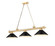 Cordon Three Light Billiard in Heritage Brass (224|2306-3HBR-MMB)