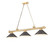 Cordon Three Light Billiard in Heritage Brass (224|2306-3HBR-BRZ15)