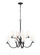 Cordelia Eight Light Chandelier in Matte Black (224|2016-8MB)