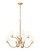 Cordelia Eight Light Chandelier in Modern Gold (224|2016-8MGLD)