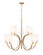 Cordelia Ten Light Chandelier in Modern Gold (224|2016-10MGLD)