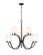 Cordelia Ten Light Chandelier in Matte Black (224|2016-10MB)