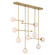 Ursolus Nine Light Linear Chandelier in Legacy Brass (7|10149-732)