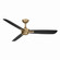 Rudolph 52'' Ceiling Fan in Brushed Brass (15|F727-BBR/CL)