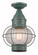 Ellington One Light Semi Flush Mount in Verde Green (405|9623-VG-OPT)