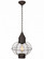Ellington One Light Pendant in Dark Brass (405|9612-DB-CL)