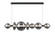 Atomo LED Linear Chandelier in Matte Black (40|46772-060)